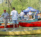 Canoes at Riverfest
